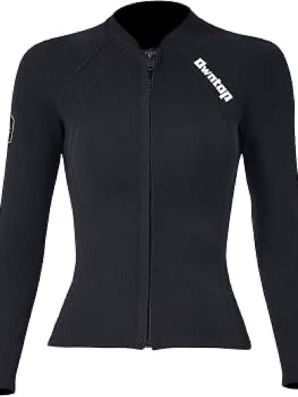 Owntop Women’s wetsuit  Black Zip-Front Neoprene Jacket